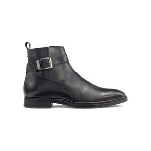 KARL LAGERFELD PARIS Men’s Black Leather Ankle Boots Size 9.5